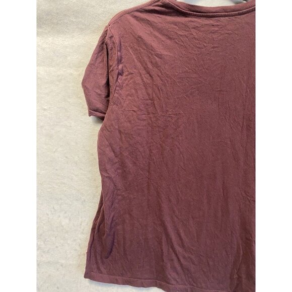 Levi’s GRAPHIC CREWNECK TEE SHIRT Burgundy One Planet One Party Large - Picture 12 of 14